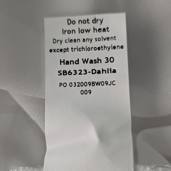 House of CB White Ruffle High Neck Sheer Blouse XS Romantic Cottagecore Top - Picture 7 of 11